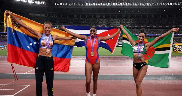 亚洲仍然是, 女子三级跳, 年来首次打 亚洲仍然是, 女子三级跳, 年来首次打